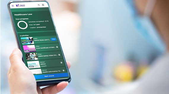 Kahoot! course on a mobile device
