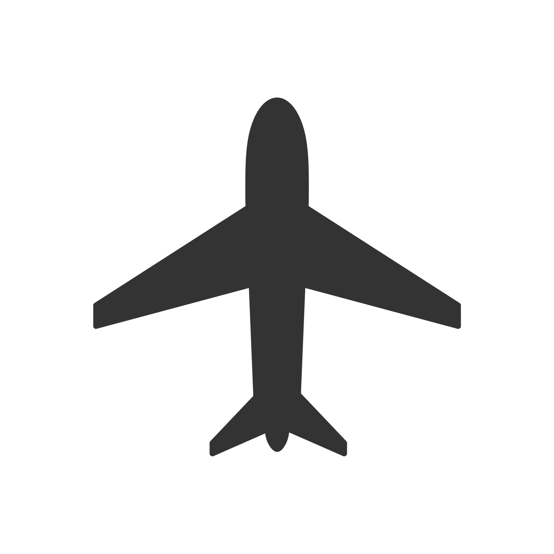 Dark airplane icon