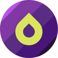 drops logo round