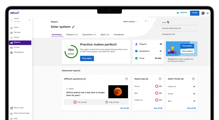 A laptop screen displays the 