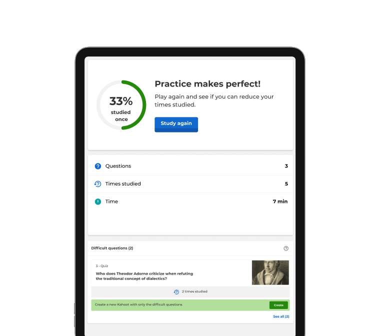 Display Kahoot report
