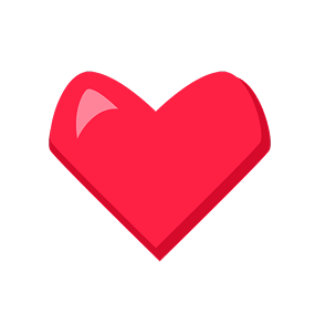 Red heart icon