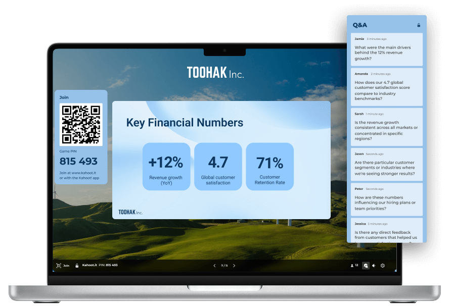 Desktop showing Kahoot!