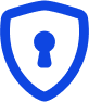 Blue lock icon