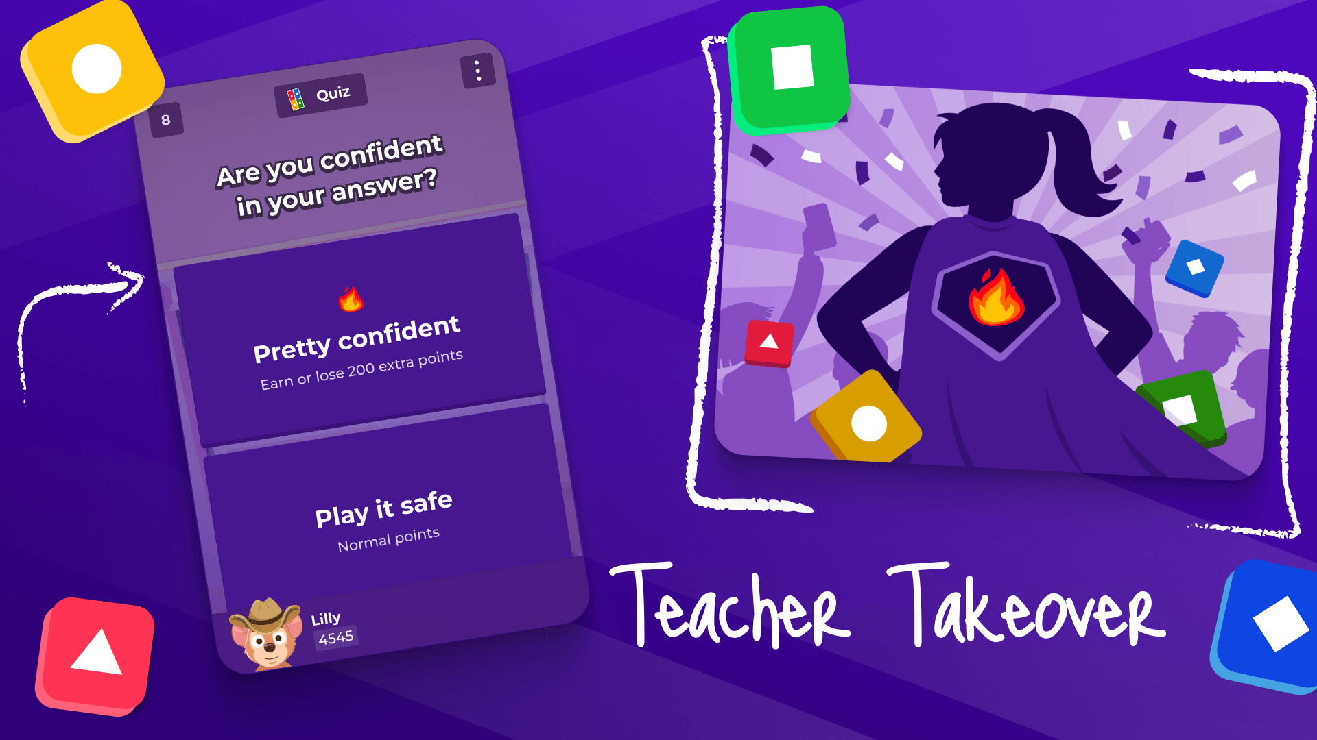 Teacher Takeover - confidence mode